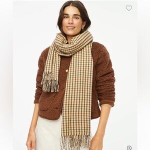 J. Crew Classic Scarf Light Khaki/Camel BNWT